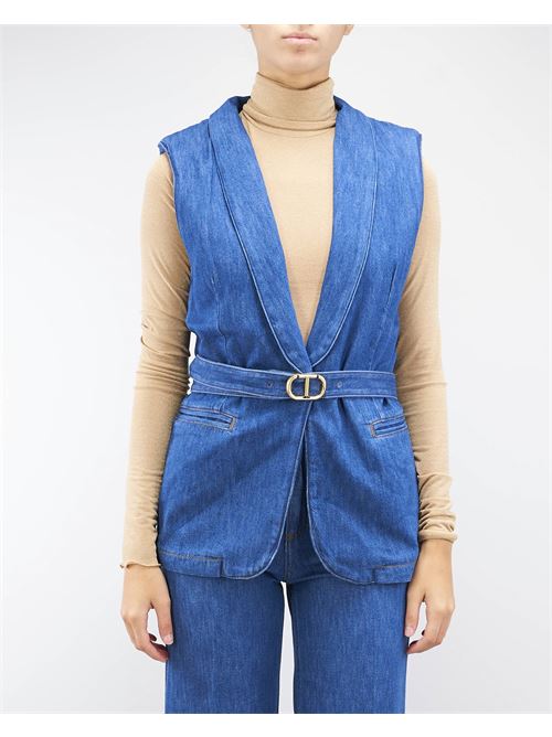 Jeans vest with belt Twinset TWIN SET | Gilet | TP261178